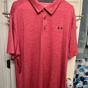 Pink Under Armor Playoff Polo 2.0 XXL
